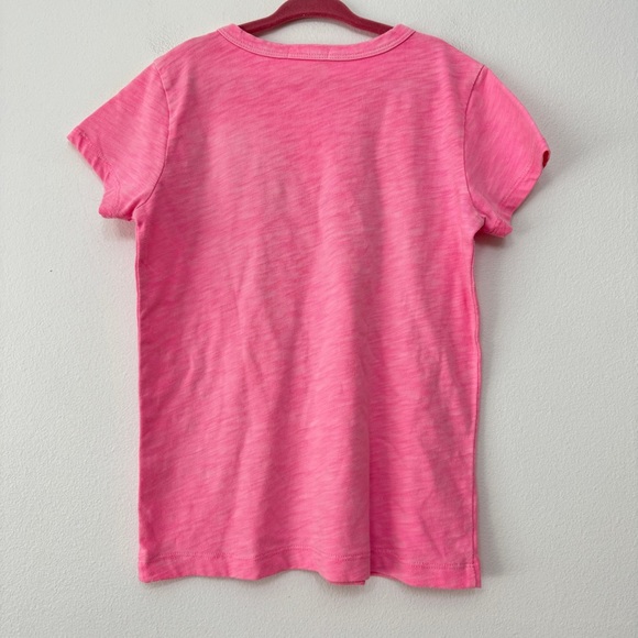 Crewcuts Flower Appliqué Tee Girls Size 8 - Picture 3 of 4